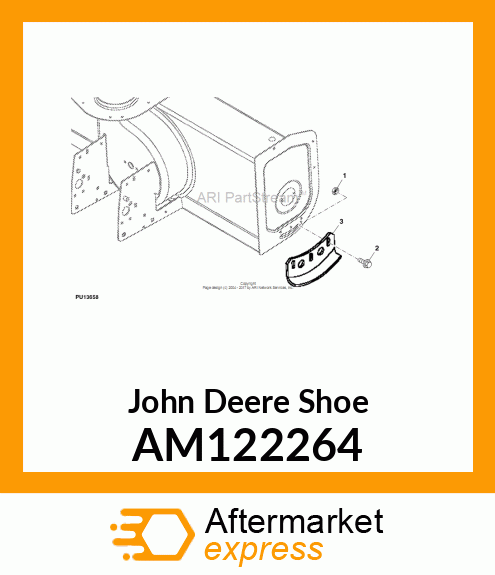 SHOE, WELDED RH SKID AM122264