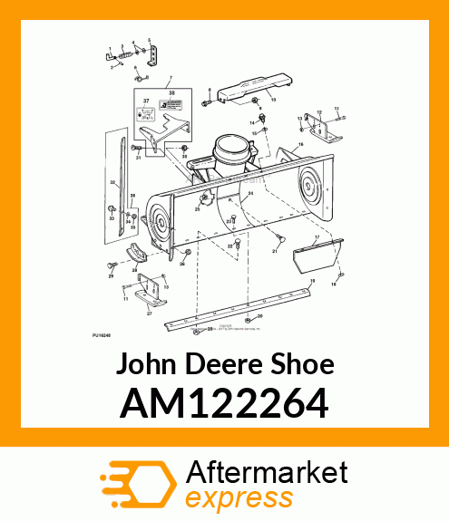 SHOE, WELDED RH SKID AM122264