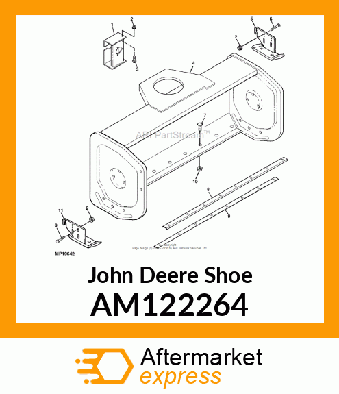 SHOE, WELDED RH SKID AM122264