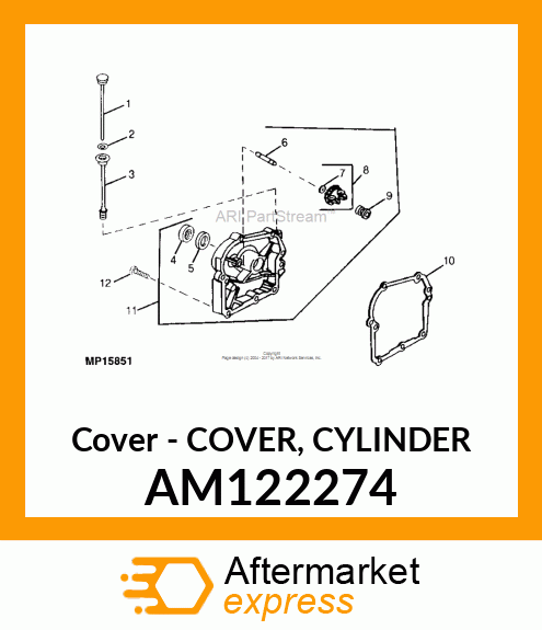 Cover - COVER, CYLINDER AM122274