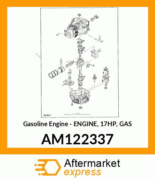 Gasoline Engine - ENGINE, 17HP, GAS AM122337