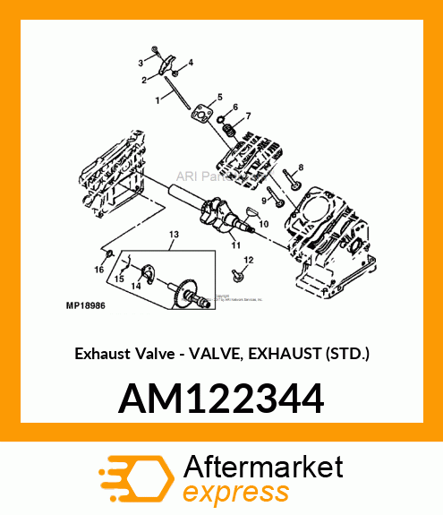 Exhaust Valve AM122344