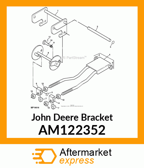 BRACKET, BRACKET, MOWER LIFT AM122352