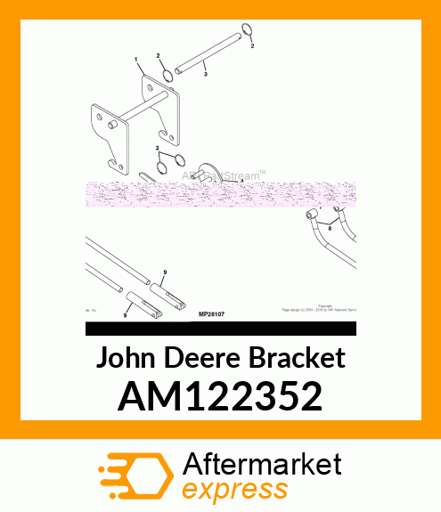 BRACKET, BRACKET, MOWER LIFT AM122352