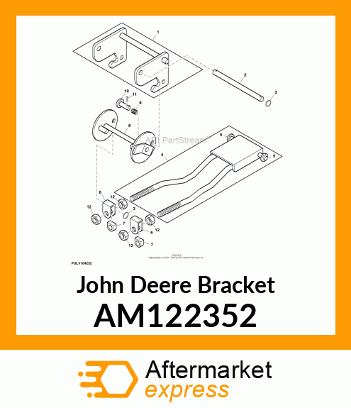 BRACKET, BRACKET, MOWER LIFT AM122352