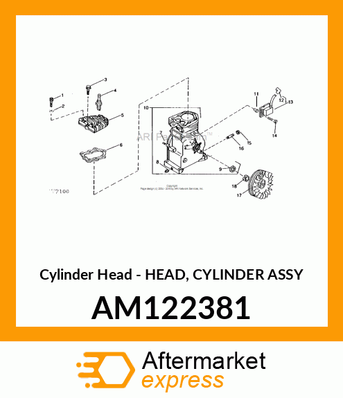 Cylinder Head AM122381