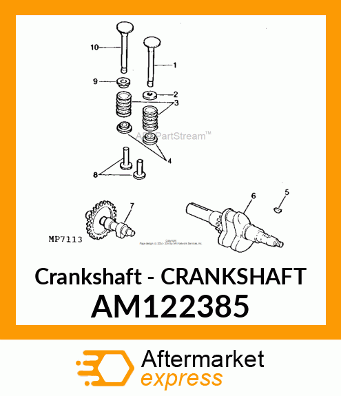 Crankshaft - CRANKSHAFT AM122385