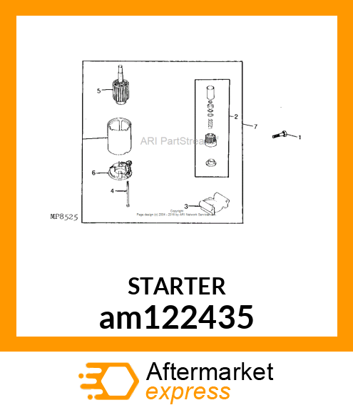 STARTER ASSEMBLY am122435