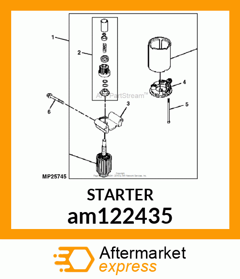 STARTER ASSEMBLY am122435