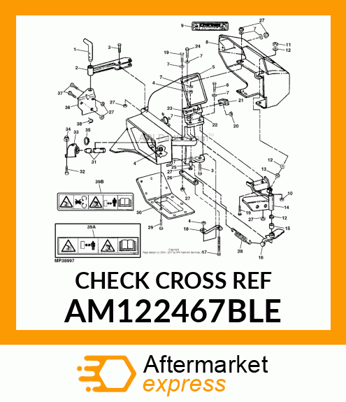 Bracket - BRACKET, WELDED REAR MOUNT(PAINTED) AM122467BLE