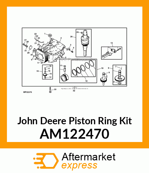 Piston Ring Kit AM122470