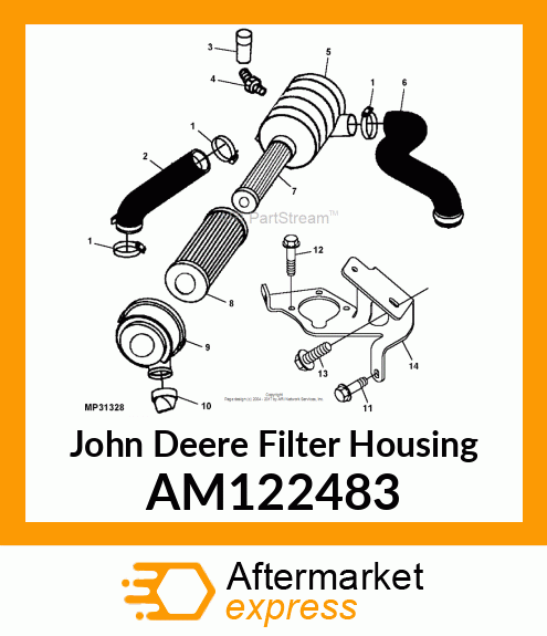 FILTER, AIR ASSY AM122483