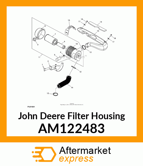 FILTER, AIR ASSY AM122483