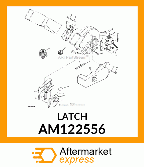 LATCH, LATCH, WELDED AM122556