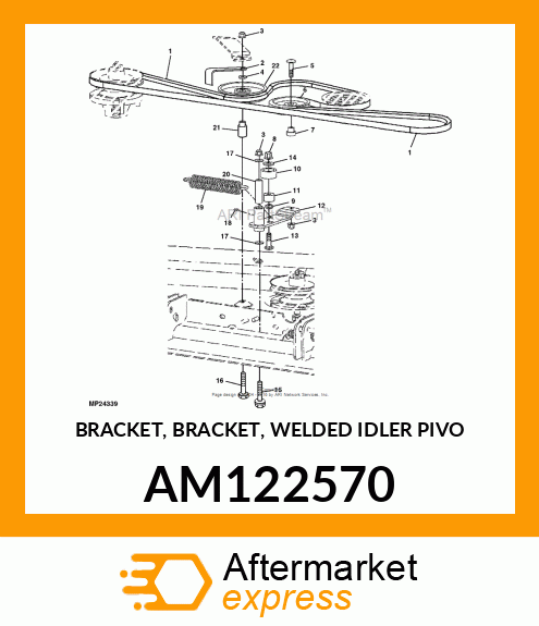 BRACKET, BRACKET, WELDED IDLER PIVO AM122570