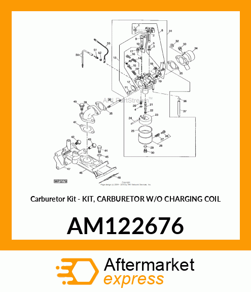 Carburetor Kit - KIT, CARBURETOR W/O CHARGING COIL AM122676