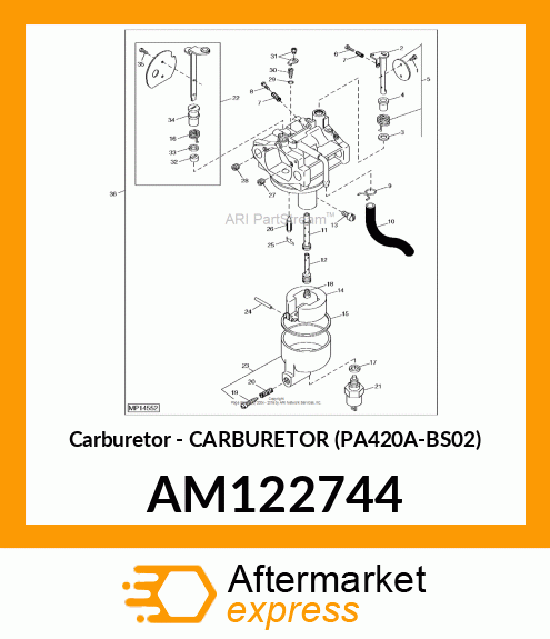 Carburetor - CARBURETOR (PA420A-BS02) AM122744