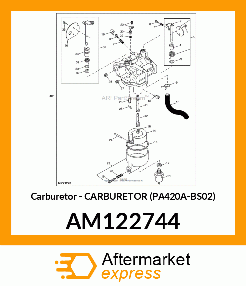 Carburetor - CARBURETOR (PA420A-BS02) AM122744