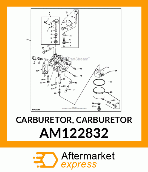 CARBURETOR, CARBURETOR AM122832