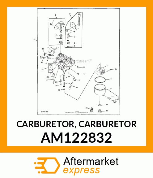 CARBURETOR, CARBURETOR AM122832