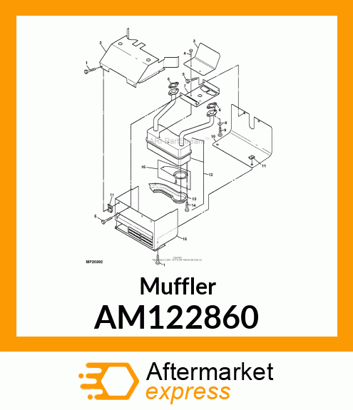Muffler AM122860