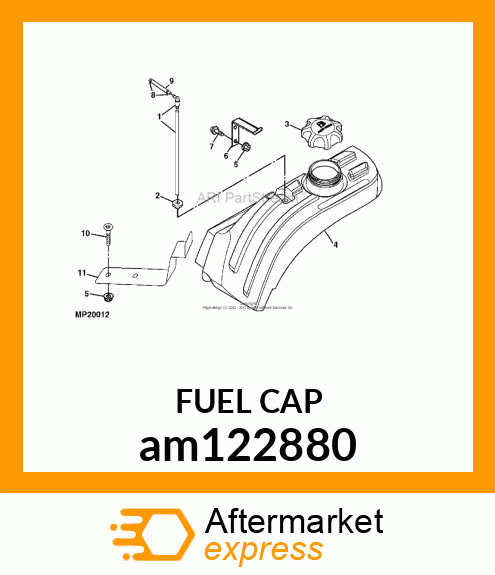 CAP, FUEL 3.5 IN. am122880