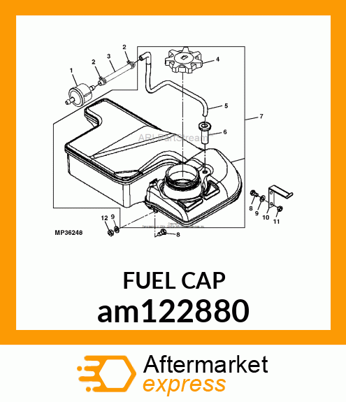 CAP, FUEL 3.5 IN. am122880