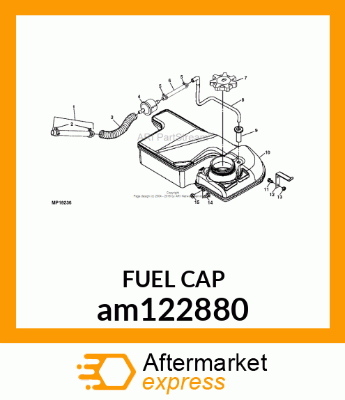 CAP, FUEL 3.5 IN. am122880