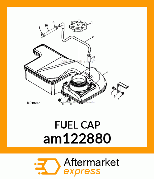 CAP, FUEL 3.5 IN. am122880