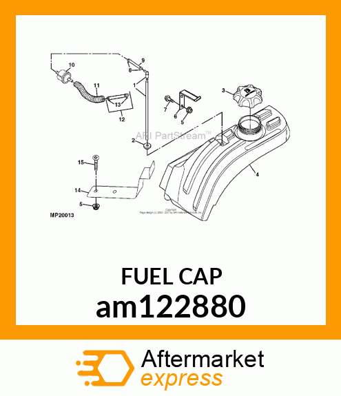 CAP, FUEL 3.5 IN. am122880