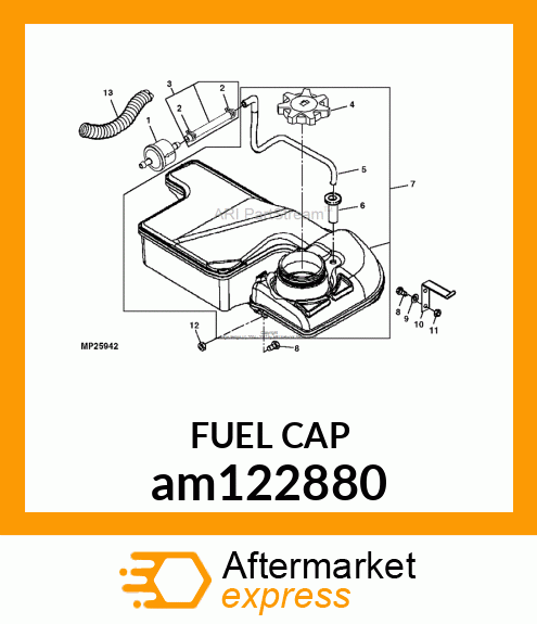 CAP, FUEL 3.5 IN. am122880