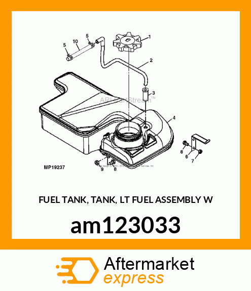 FUEL TANK, TANK, LT FUEL ASSEMBLY W am123033