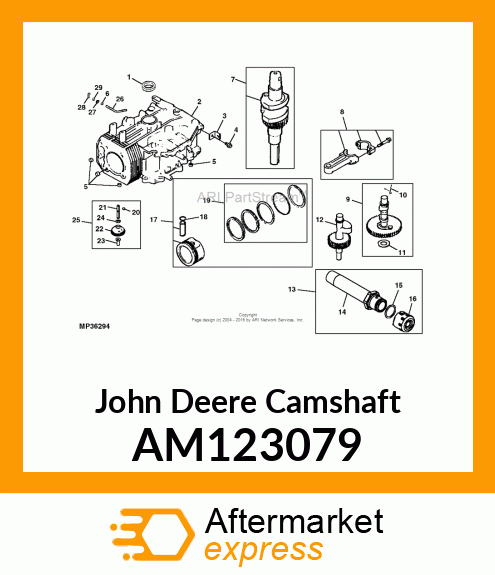 CAMSHAFT ASSY (METAL) AM123079