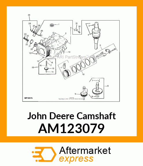 CAMSHAFT ASSY (METAL) AM123079