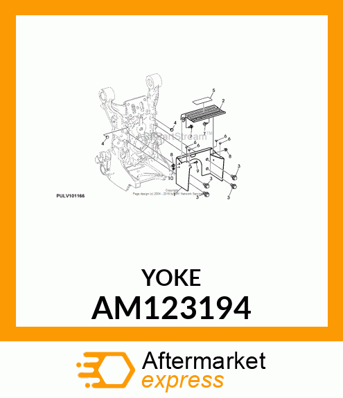 YOKE, WELDED CASTER AM123194