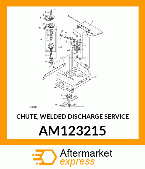 CHUTE, WELDED DISCHARGE SERVICE AM123215