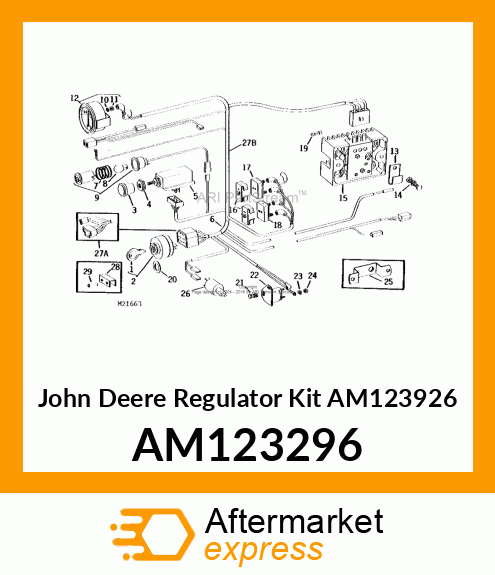 KIT, REGULATOR 10AMP RECT. W/CONN. AM123296