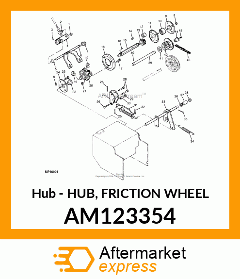 Hub - HUB, FRICTION WHEEL AM123354