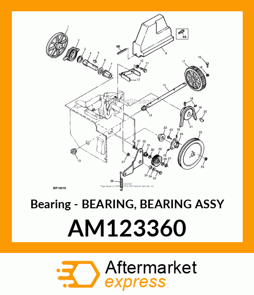 Bearing - BEARING, BEARING ASSY AM123360