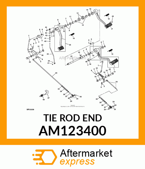 LINK END, JOINT, BALL AM123400