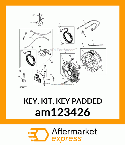 KEY, KIT, KEY PADDED am123426