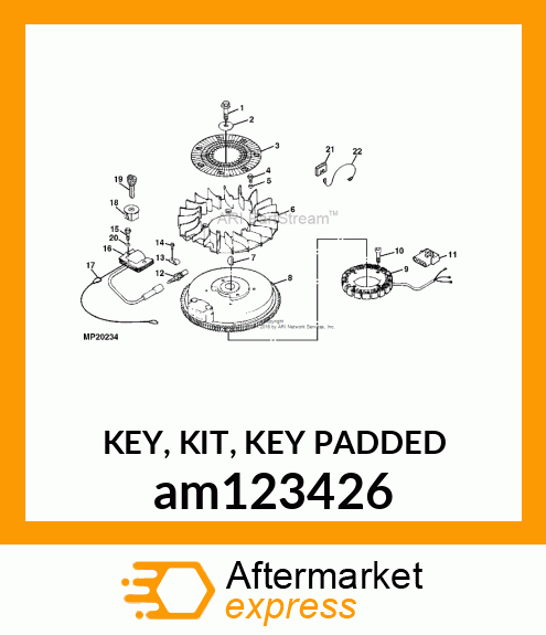 KEY, KIT, KEY PADDED am123426