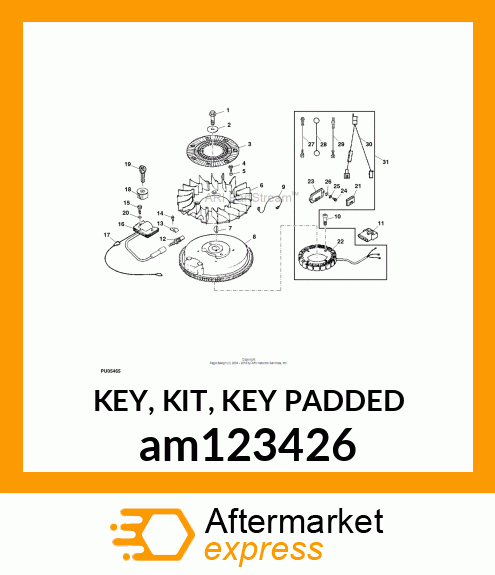 KEY, KIT, KEY PADDED am123426