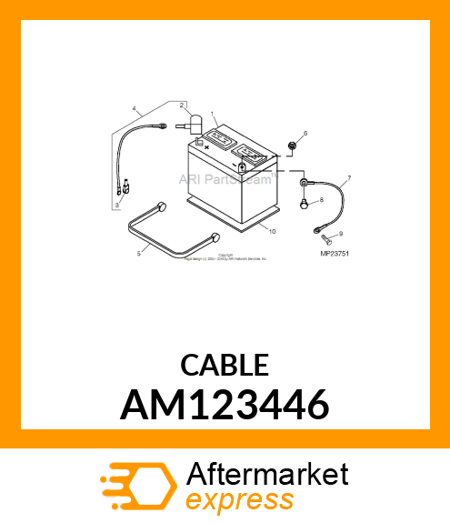 CABLE, BATTERY AM123446