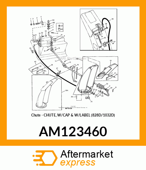 Chute with Cap & with Label 828 AM123460