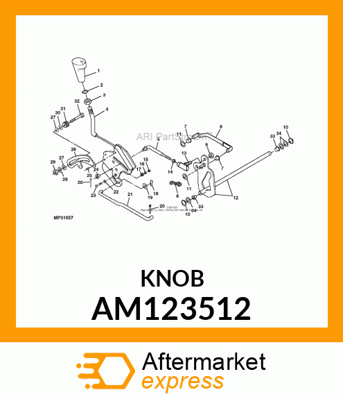 KNOB, SHIFT LEVER AM123512