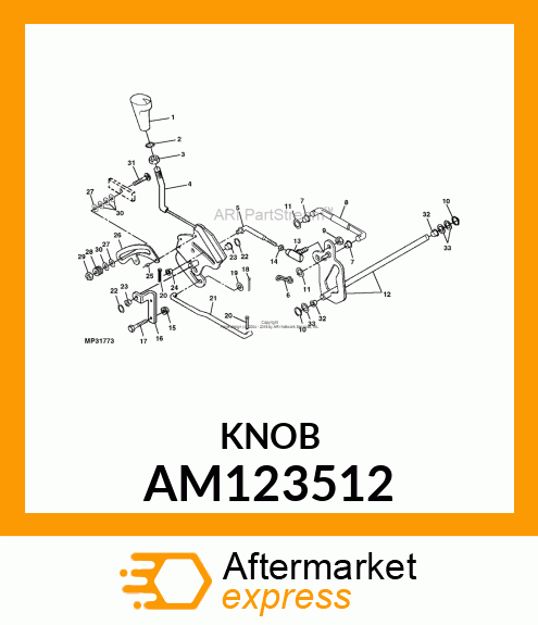 KNOB, SHIFT LEVER AM123512