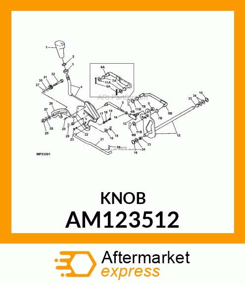 KNOB, SHIFT LEVER AM123512