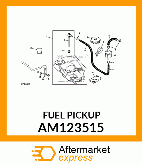 PICKUP, FUEL ASSEMBLY AM123515