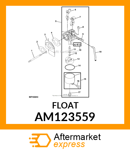 FLOAT, ASSY AM123559